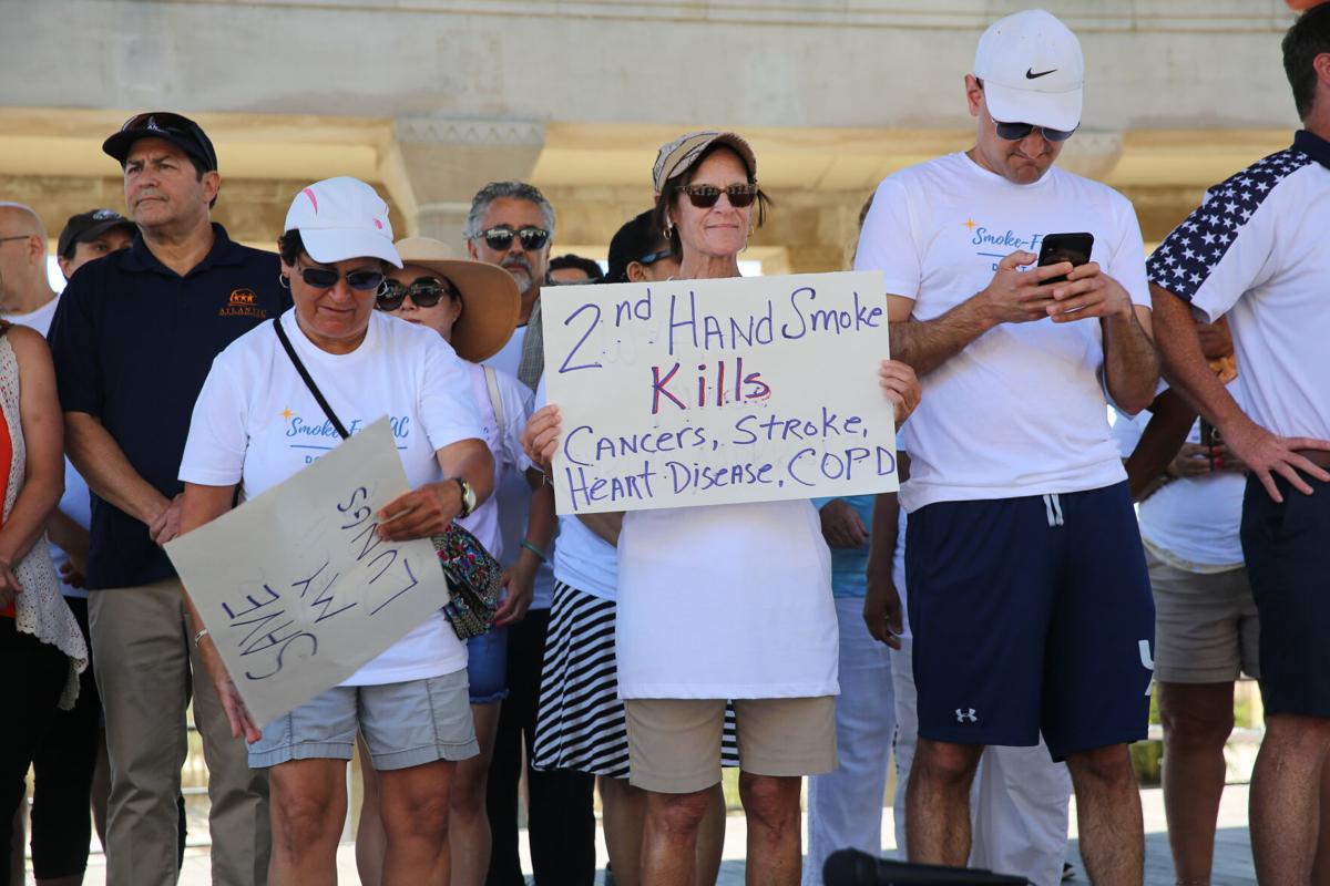 Smoke free protest