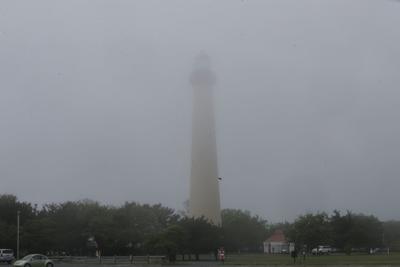 Summer fog at Cape May Lighthouse