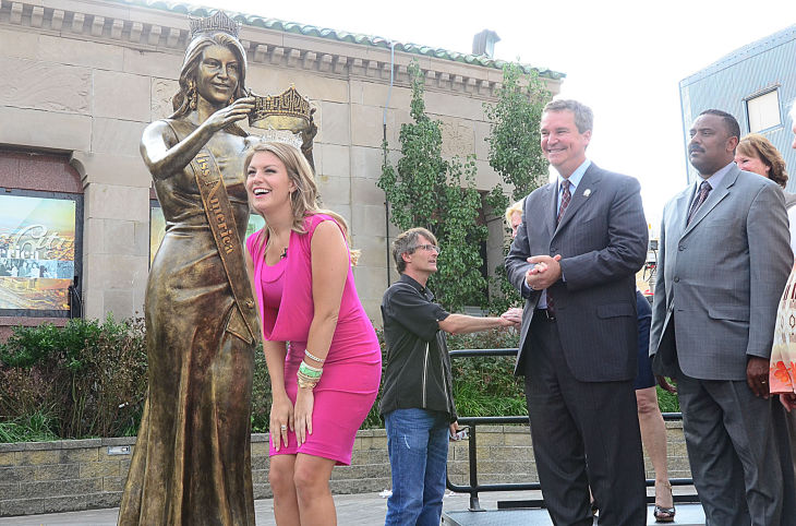 MISS AMERICA ARRIVES