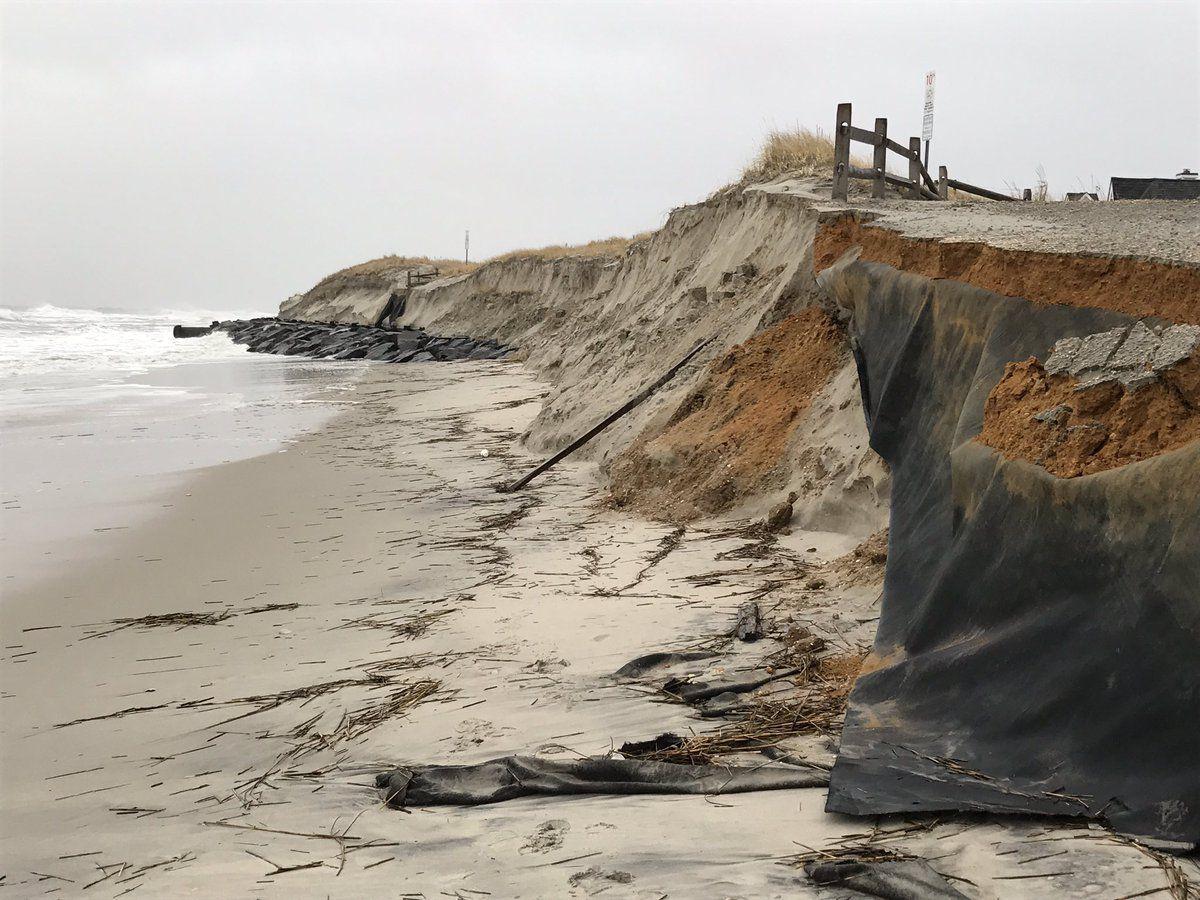 Nor'easter leaves behind beach erosion, a final round of tidal flooding