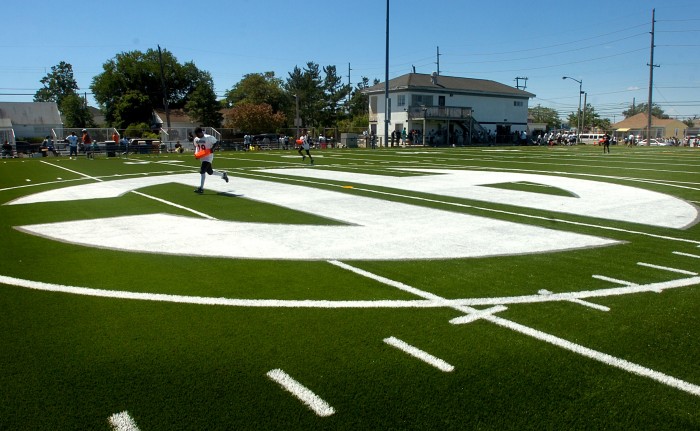 Atlantic City opens Dolphins' youth football season with new turf field