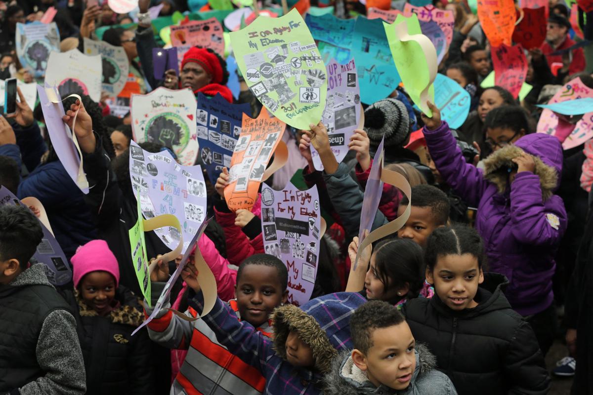 Pleasantville students march for education