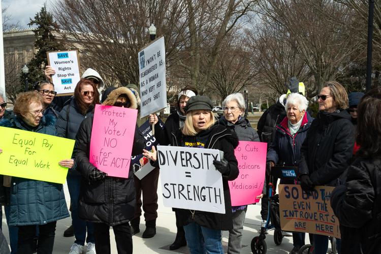 Woman Rally Event Women rally in Atlantic City park