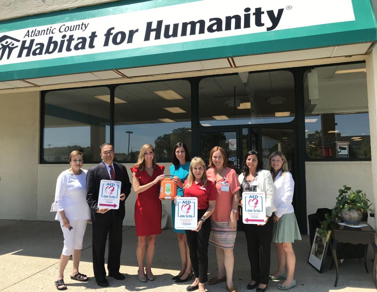 AtlantiCare presents 300th automated defibrillator to Habitat for