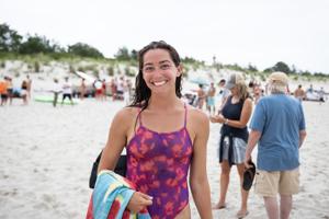 Grace Emig from Brigantine placed third in the Cape May Point Women's Lifeguard Challenge