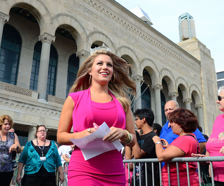 MISS AMERICA ARRIVES