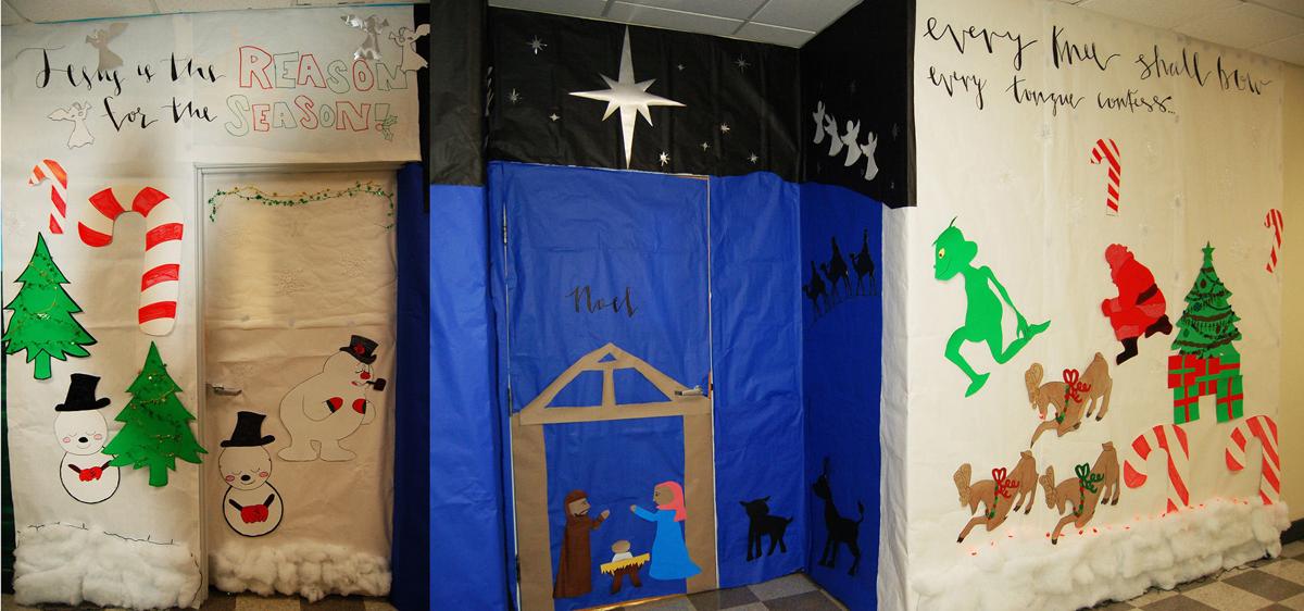 Atlantic Christian School S Annual Christmas Door Decorating