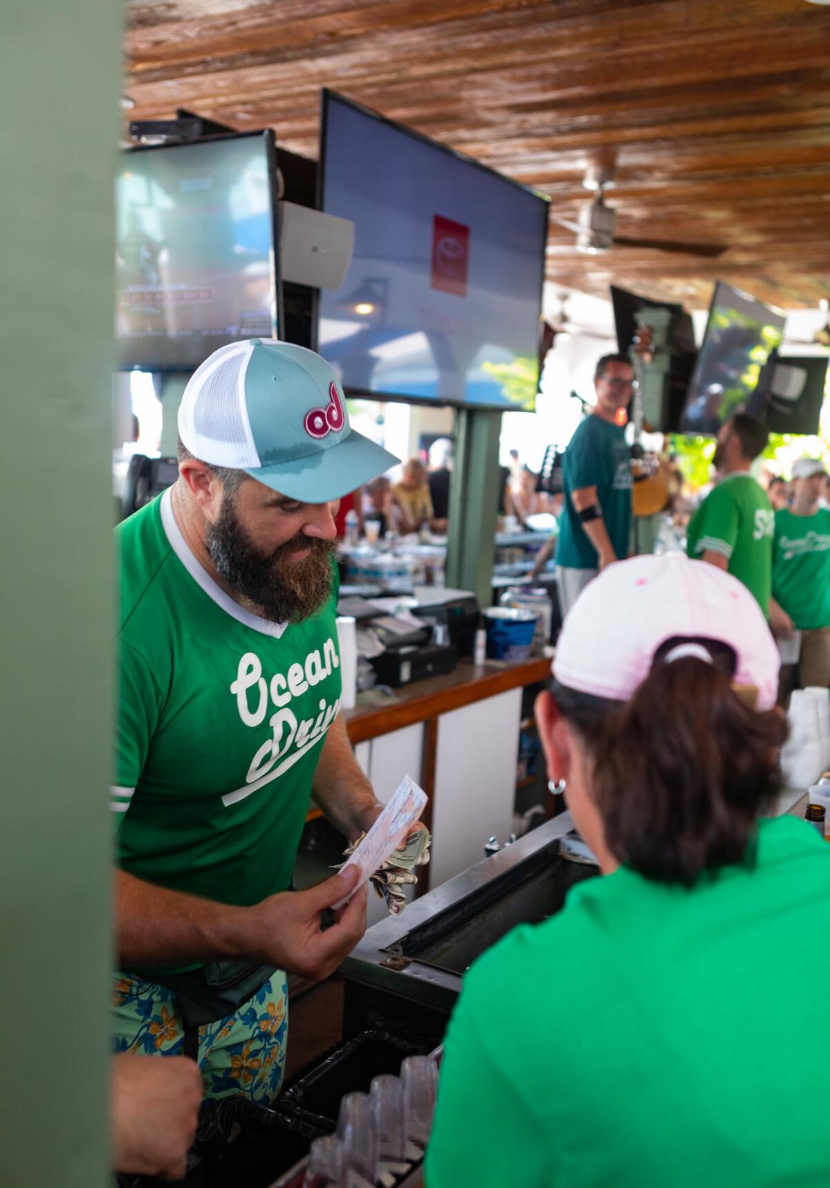 Philadelphia Eagles Jason Kelce hosts celebrity bartending bash at