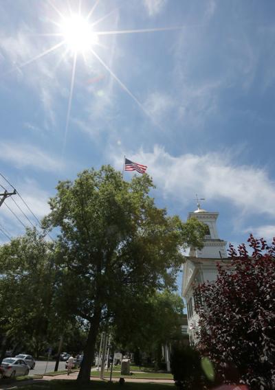 Mostly sunny solar noon summer solstice sun angle