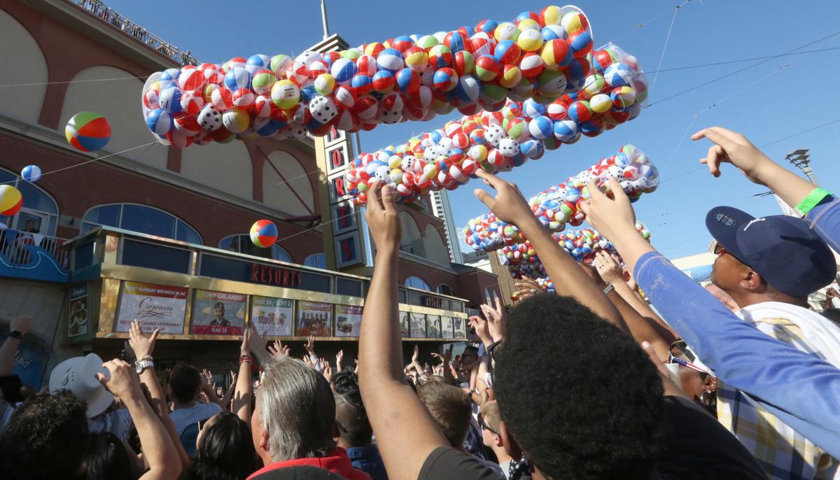 PHOTOS from the beach ball drop at Resorts in Atlantic City Photo