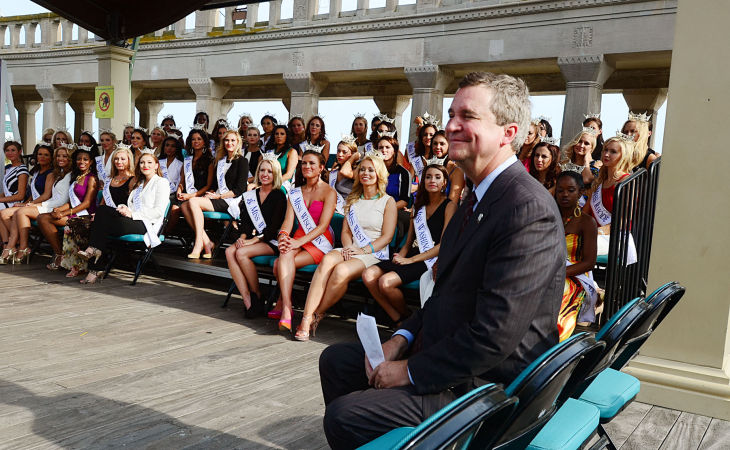 MISS AMERICA ARRIVES