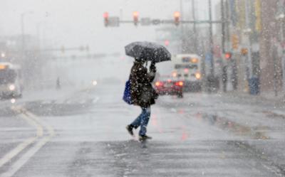 Snow in Atlantic City