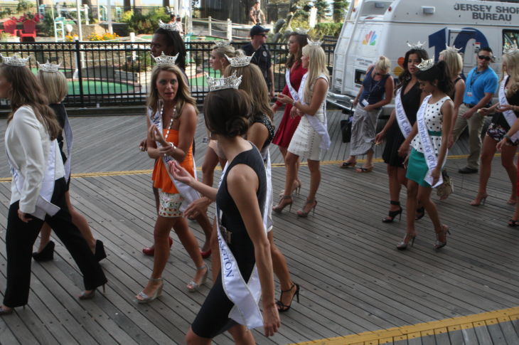 MISS AMERICA ARRIVES