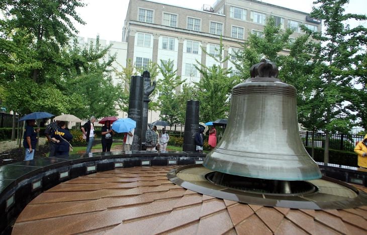 “Freedom ring” bell-ringing ceremony at the Civil Rights Garden in Atlantic City