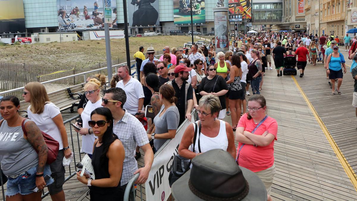 Pink Beach Concert Crowd