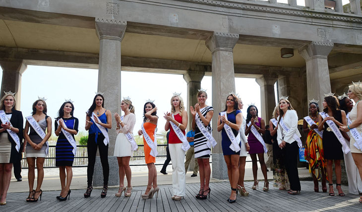 MISS AMERICA ARRIVES