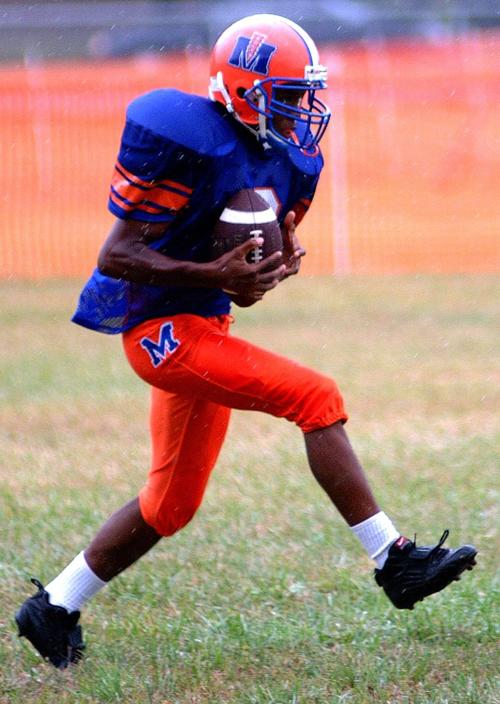 Tim Bowser, football, basketball, and track field, 2002