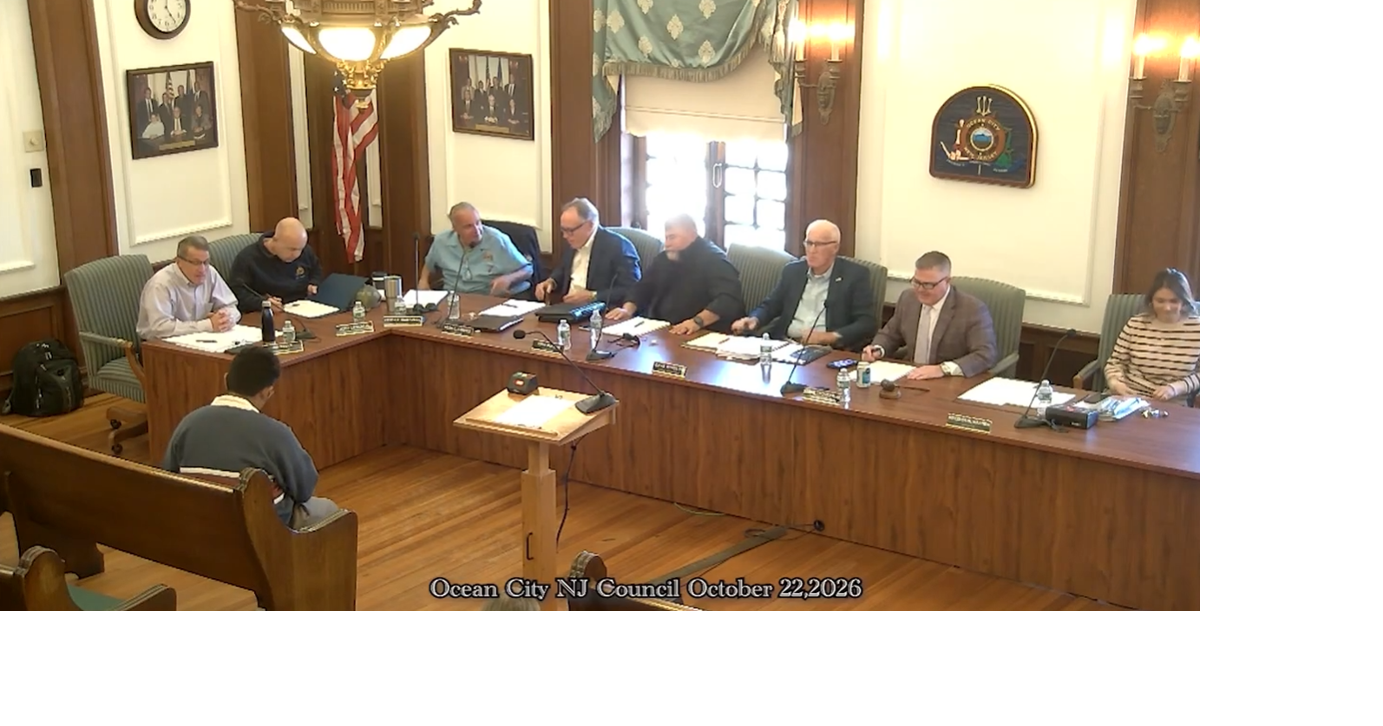 WATCH: Ocean City Council meeting for Oct. 22, 2026