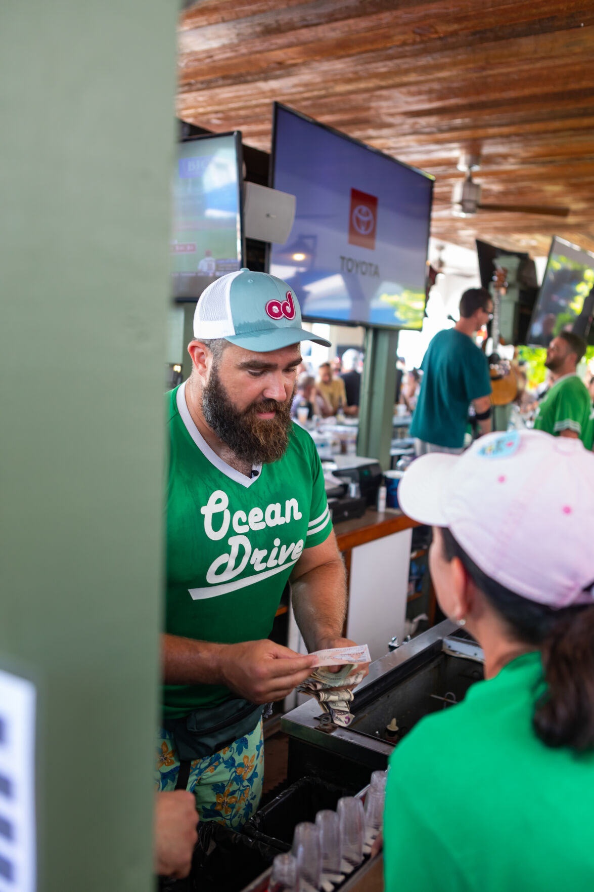 Hey, Bartender!' Philadelphia Eagles Fans Wild About Jason Kelce at Autism  Charity Party on Jersey Shore - Sports Illustrated Philadelphia Eagles  News, Analysis and More