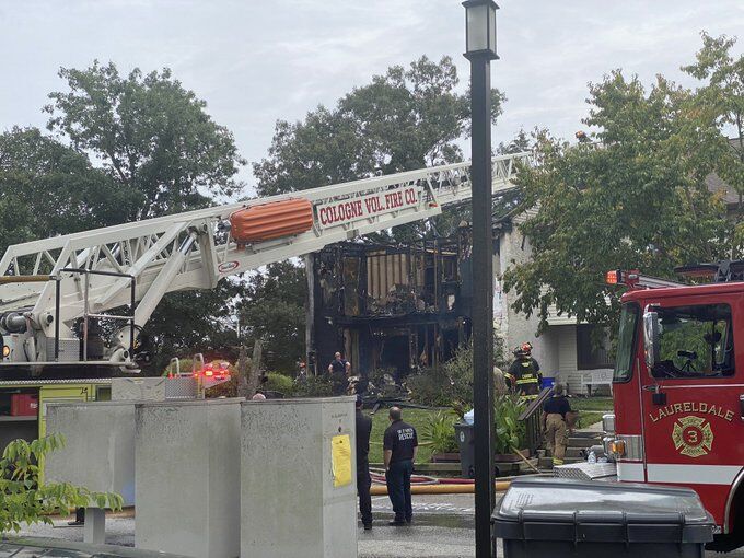 Hamilton Township fire partially collapses condo