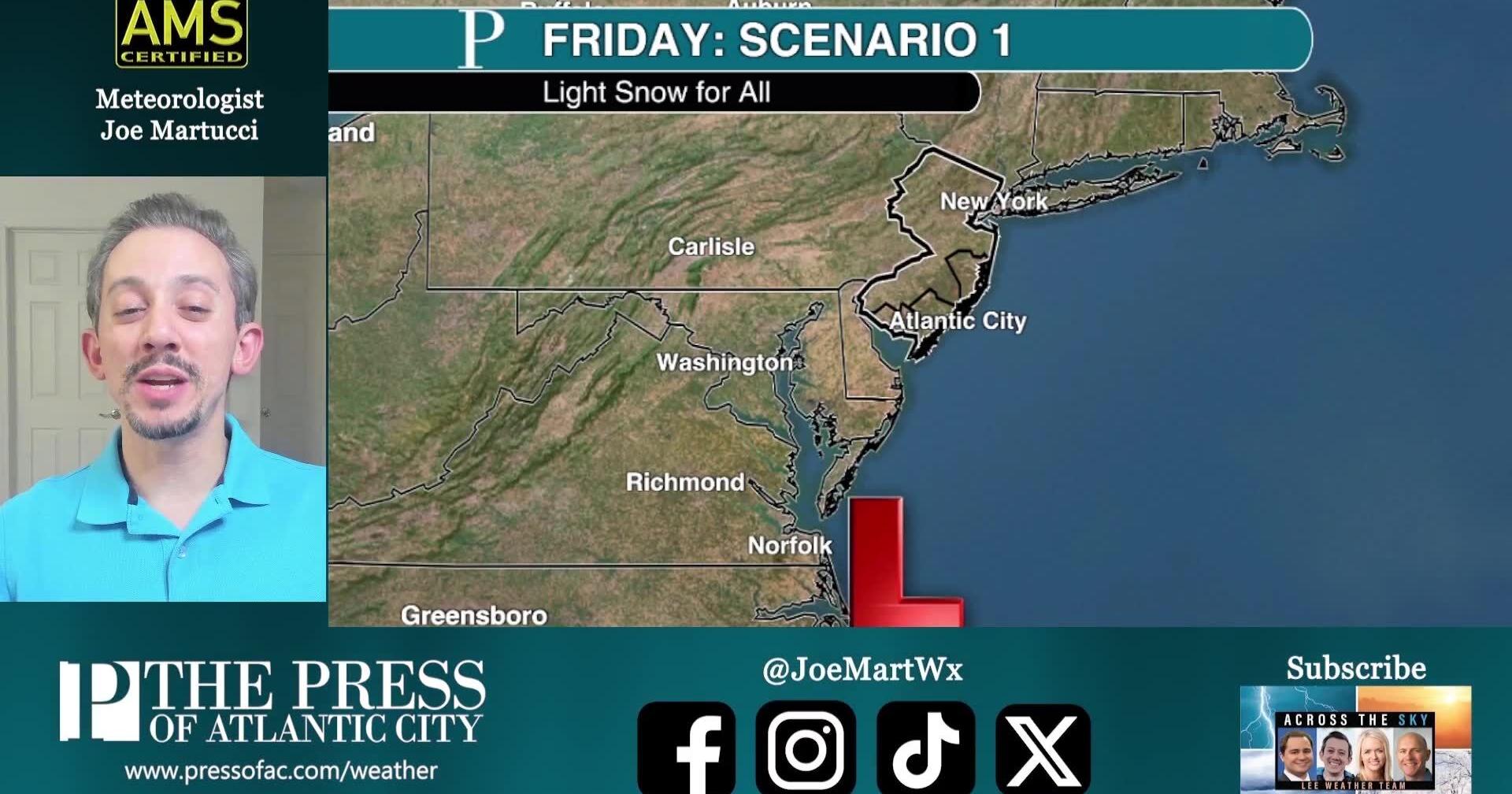 3 snow scenarios for Friday's storm in NJ - Vimarsana News