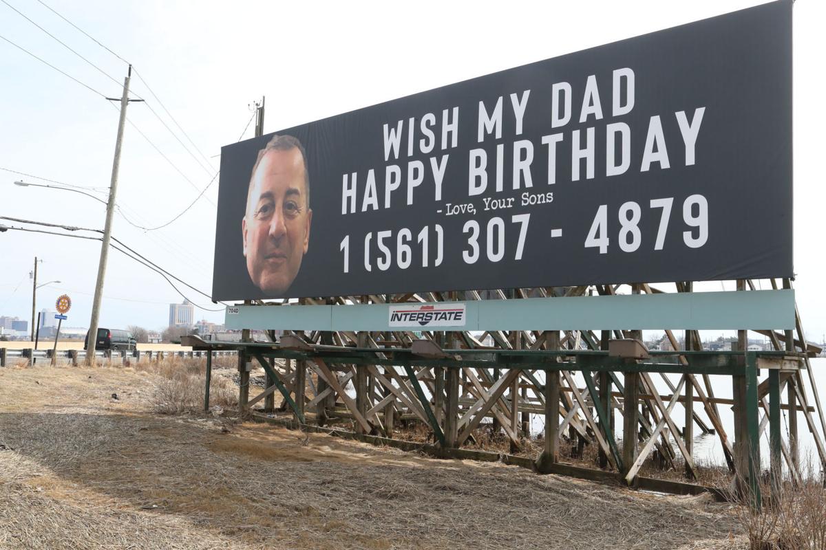 Atlantic City Billboard Encourages World To Wish Linwood Man Happy Birthday Mainland Pressofatlanticcity Com