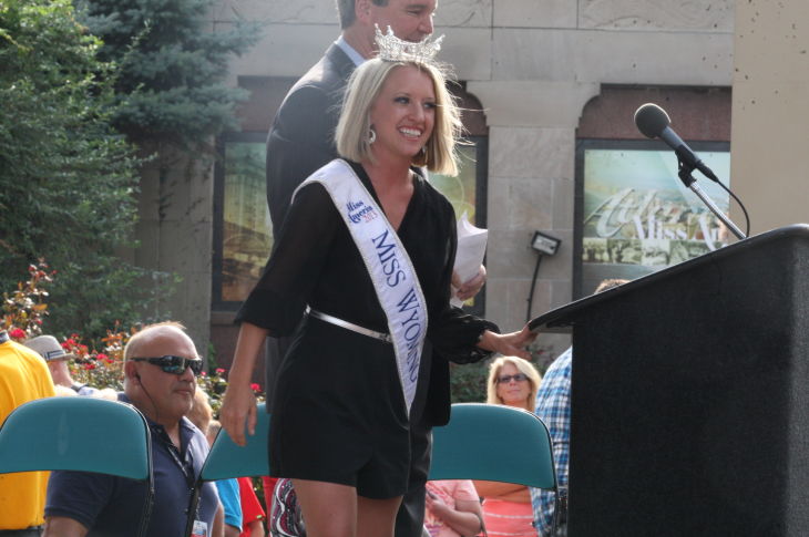 MISS AMERICA ARRIVES