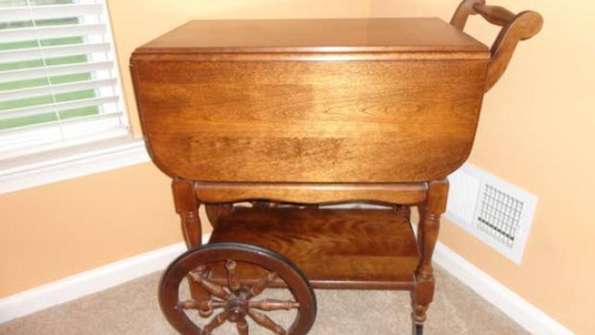 Antiques Collectibles Tea Carts Are, Wooden Tea Carts With Wheels