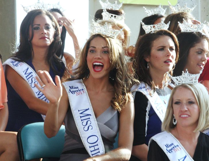 MISS AMERICA ARRIVES