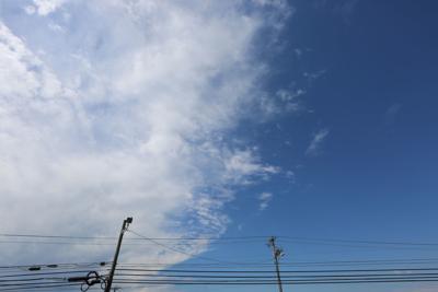 Partly sunny clouds clearing