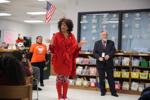 NJEA officials gather in support of Pleasantville diverse-curriculum leader