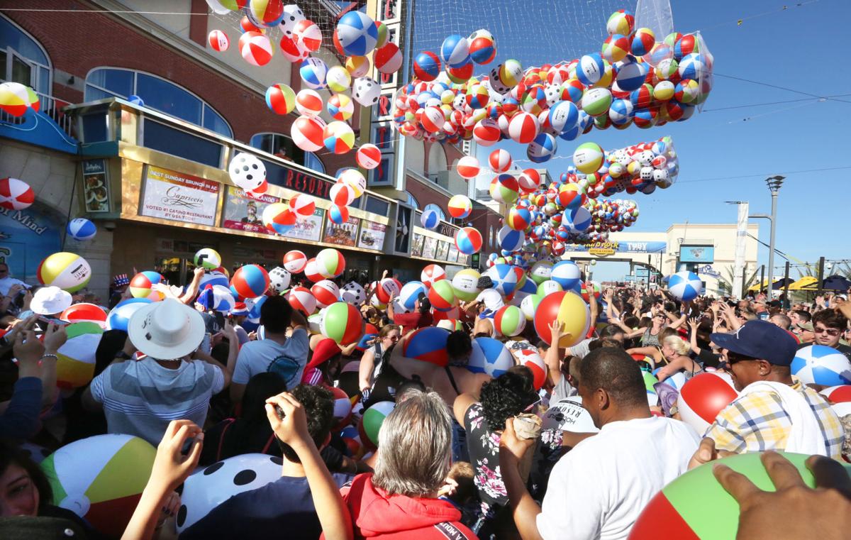 PHOTOS from the beach ball drop at Resorts in Atlantic City