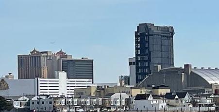 View of former Trump Plaza from Bader Field