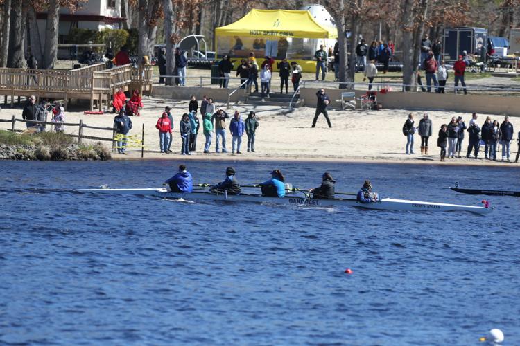 Ocean City girls varsity eight wins at Lake Lenape Sprints III