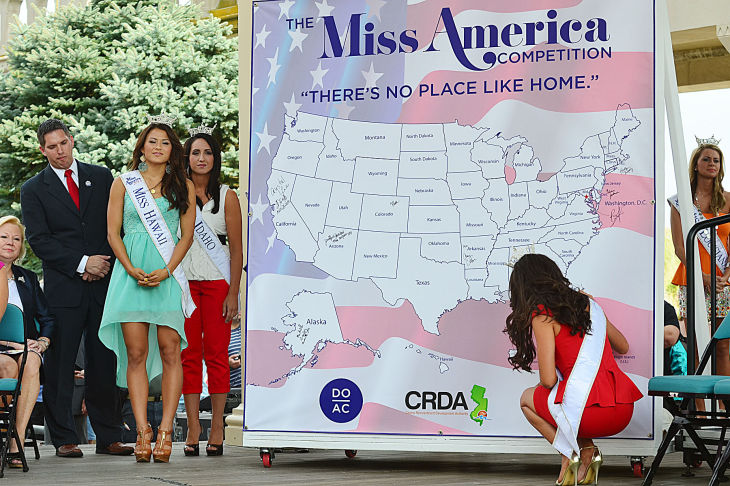 MISS AMERICA ARRIVES