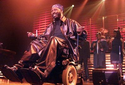 teddy pendergrass atlantic city singer accident ties strong had pressofatlanticcity performer frequent dies paralyzed performed 1982 wheelchair xanadu he auto