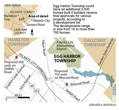 Egg Harbor Township developments map 6-2015