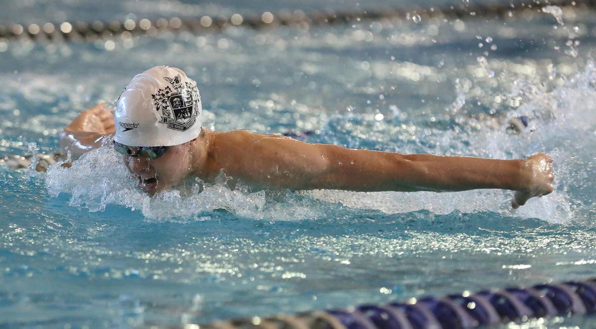 It's school, sleep, swim for EHT's Cristian Bell