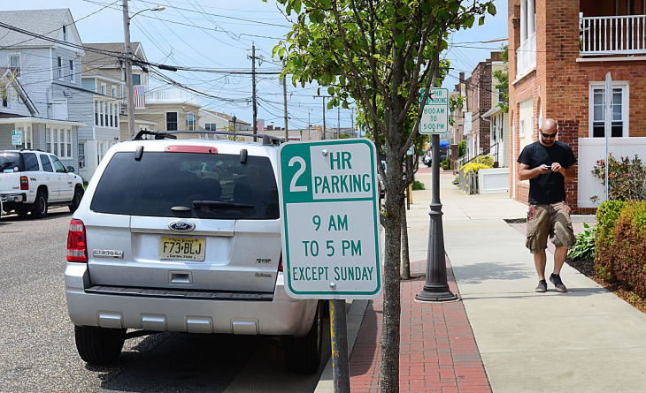 shore parking spaces