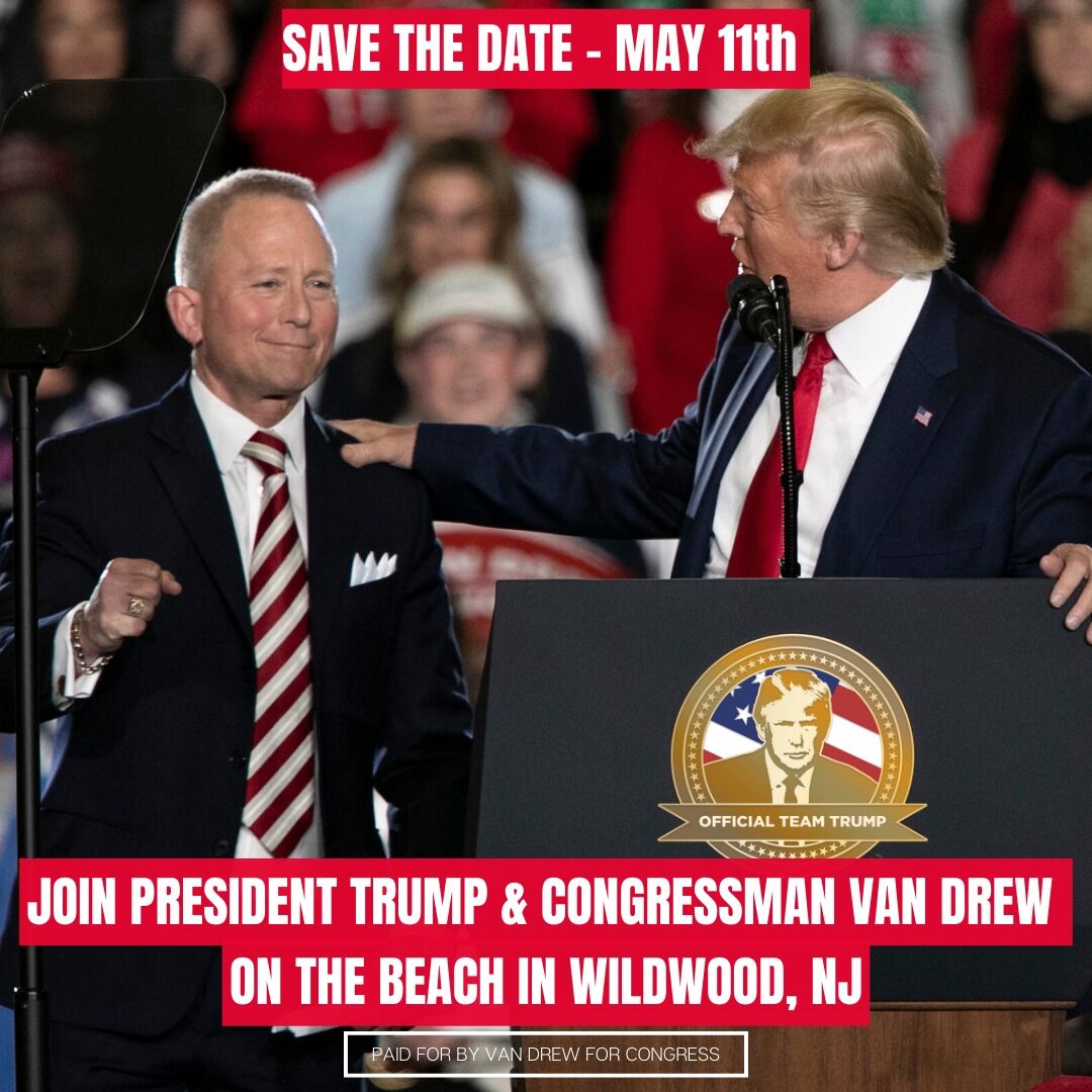 Van Drew confirms Trump rally in Wildwood