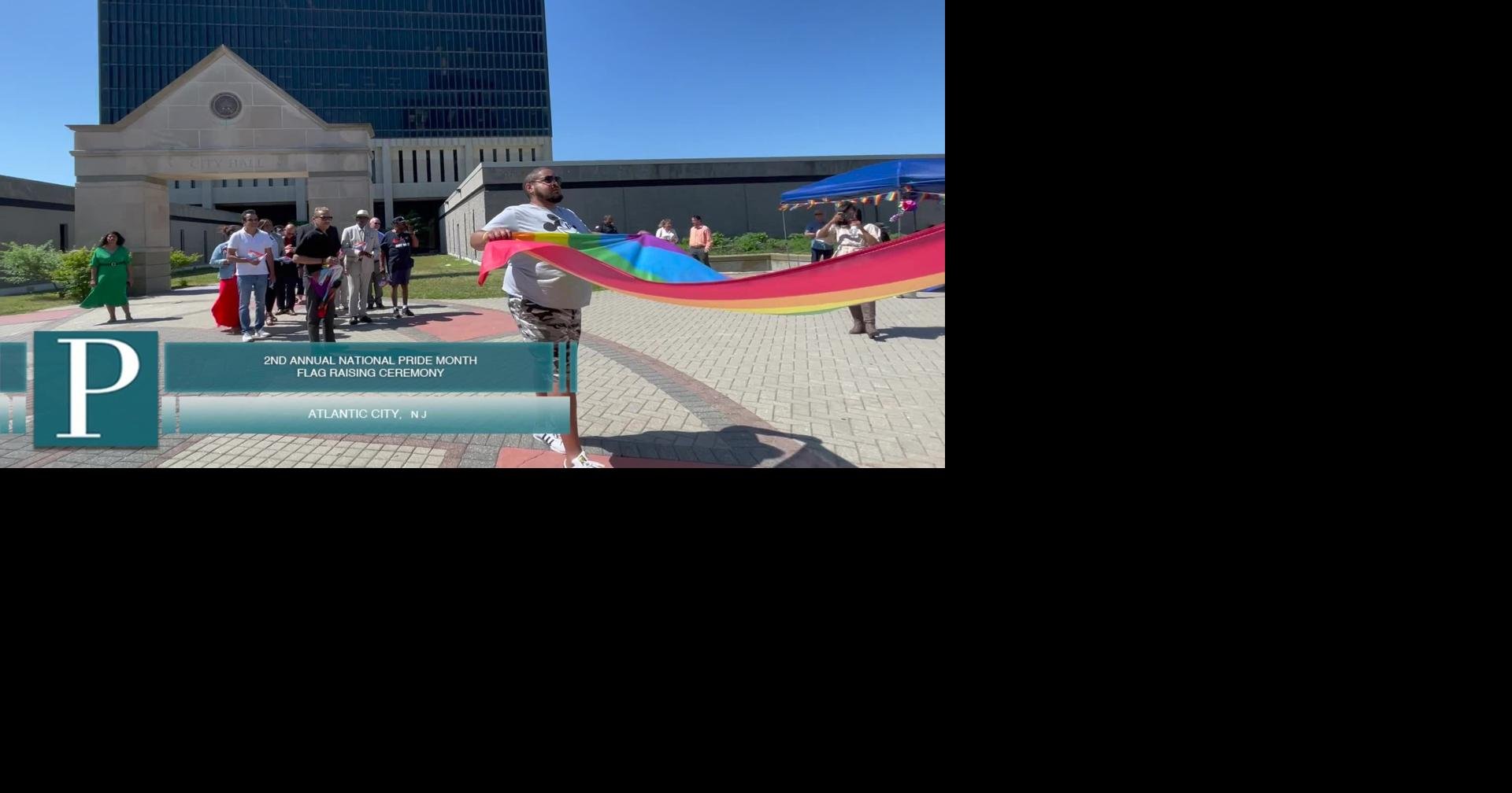 Atlantic City raises Pride flag outside City Hall