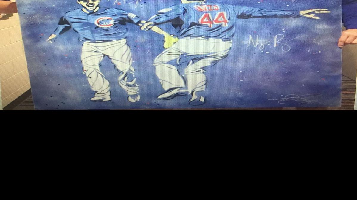 Matt Szczur Painting Of Cubs Stars Raises 35 000 For Charity
