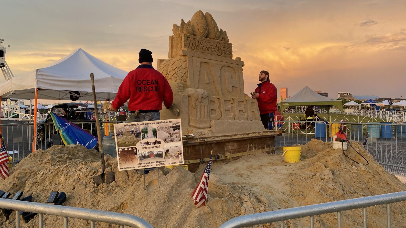 Atlantic City Beer & Music Festival kicks off with wet Friday night