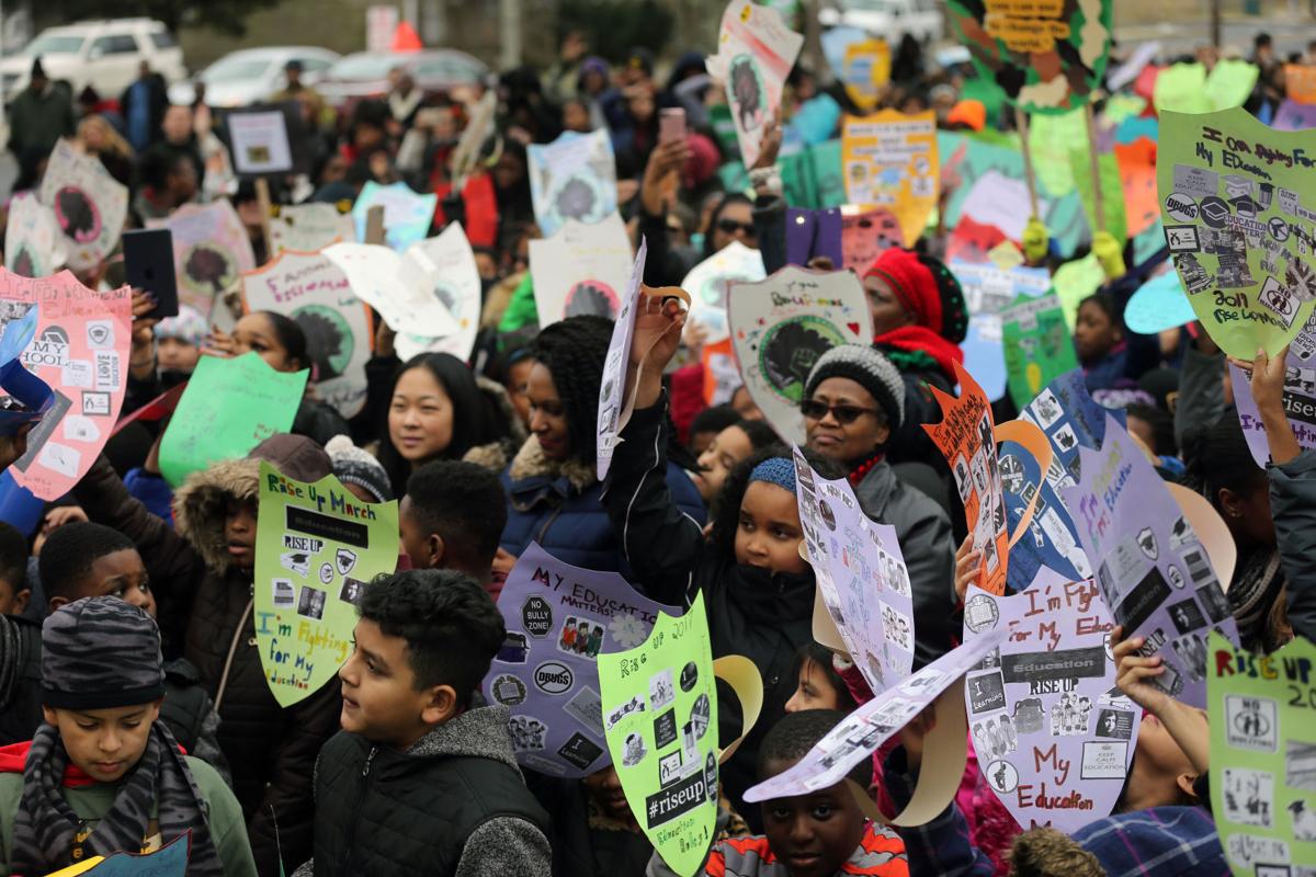 Pleasantville students march for education