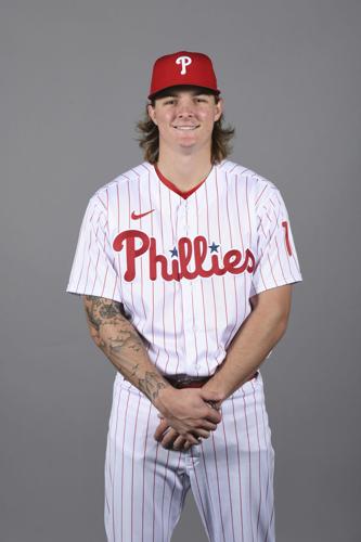 A zip-up jersey?  Best baseball player, Philadelphia phillies baseball,  Phillies baseball