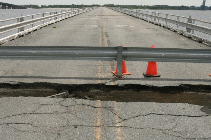 Gaping hole in Beesleys Point Bridge further divides Somers Point ...