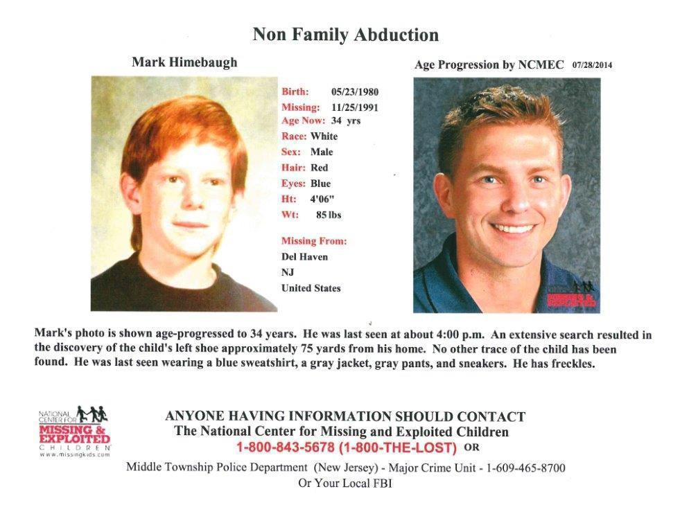 31 years later, search continues for Middle Township's Mark Himebaugh
