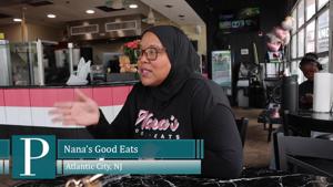 Samantha Prescott, owner of Nana's Good Eats, at her halal restaurant on Michigan Avenue in Atlantic City
