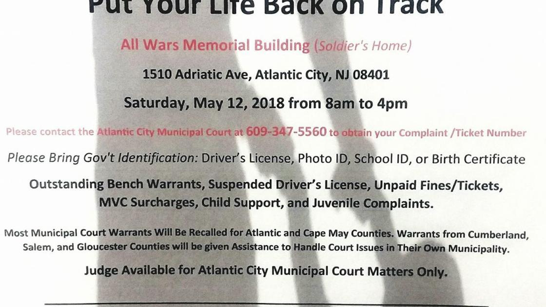 Atlantic City Event Will Help Clear Outstanding Warrants Crime