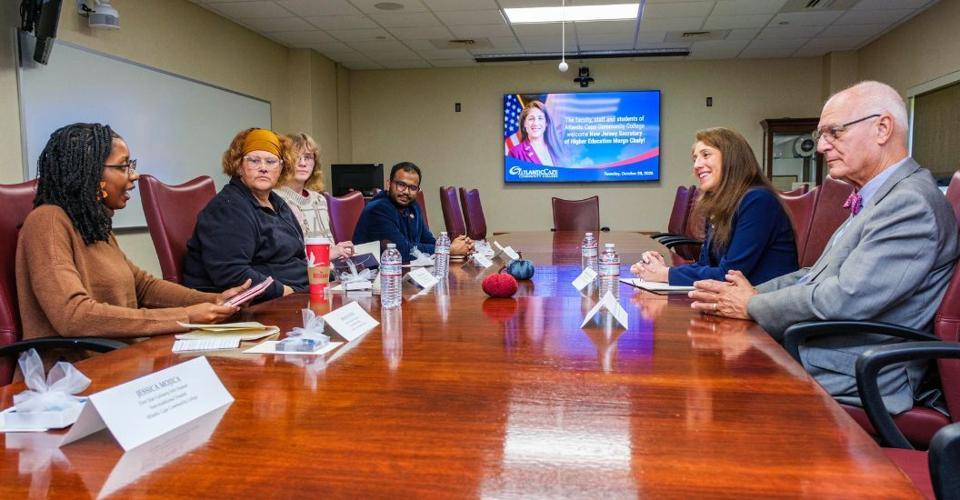 Higher Education Secretary Margo Chaly Meets With Atlantic Cape Students to Discuss Important Issues and Concerns